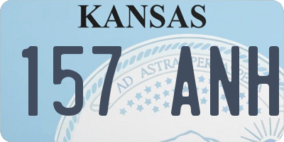 KS license plate 157ANH