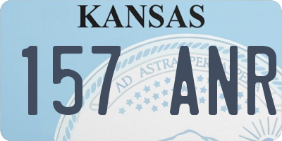 KS license plate 157ANR