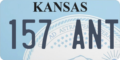 KS license plate 157ANT