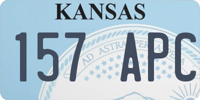 KS license plate 157APC