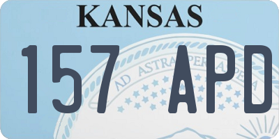 KS license plate 157APD