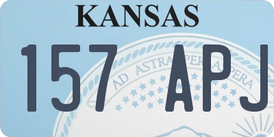 KS license plate 157APJ