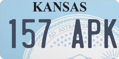 KS license plate 157APK