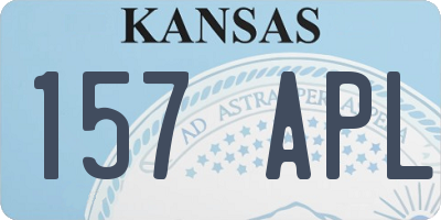 KS license plate 157APL