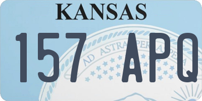 KS license plate 157APQ