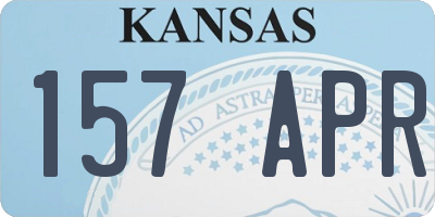 KS license plate 157APR