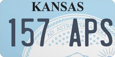 KS license plate 157APS