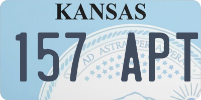 KS license plate 157APT