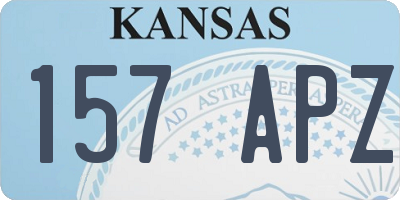 KS license plate 157APZ