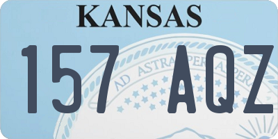 KS license plate 157AQZ