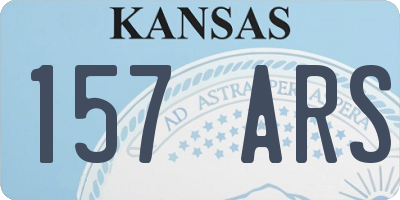 KS license plate 157ARS