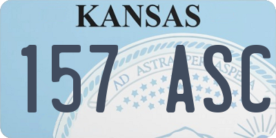 KS license plate 157ASC