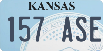 KS license plate 157ASE