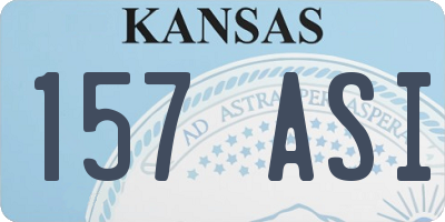KS license plate 157ASI