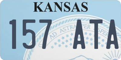 KS license plate 157ATA