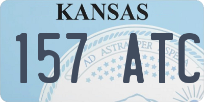 KS license plate 157ATC