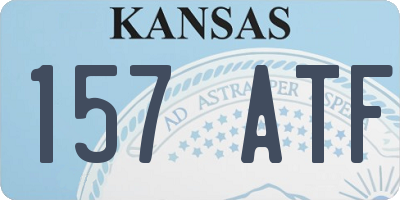 KS license plate 157ATF