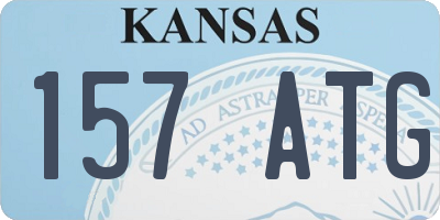KS license plate 157ATG