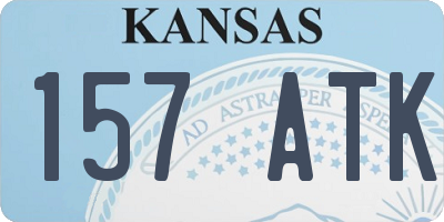 KS license plate 157ATK