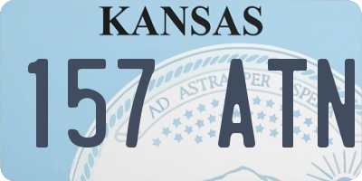 KS license plate 157ATN