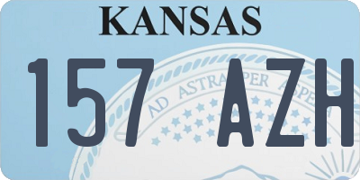 KS license plate 157AZH