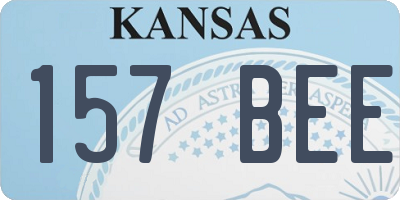KS license plate 157BEE