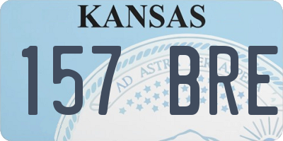 KS license plate 157BRE