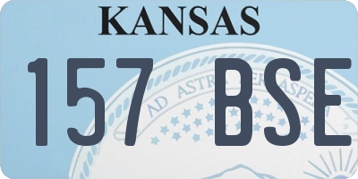 KS license plate 157BSE