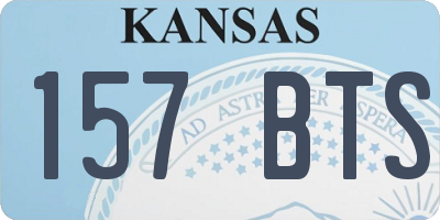 KS license plate 157BTS
