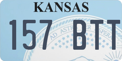 KS license plate 157BTT