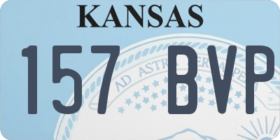 KS license plate 157BVP