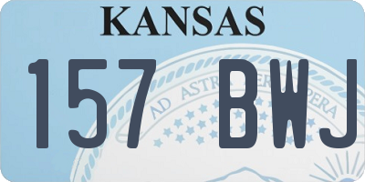 KS license plate 157BWJ