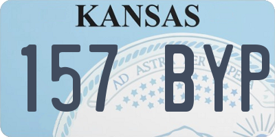 KS license plate 157BYP