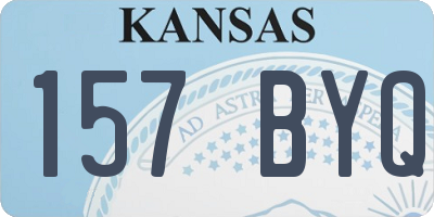 KS license plate 157BYQ