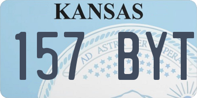 KS license plate 157BYT