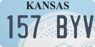 KS license plate 157BYV