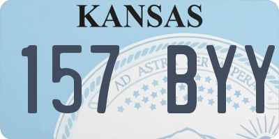 KS license plate 157BYY