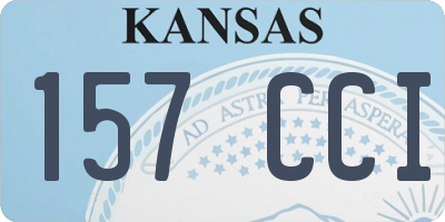 KS license plate 157CCI
