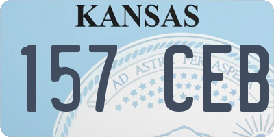 KS license plate 157CEB