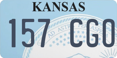 KS license plate 157CGO