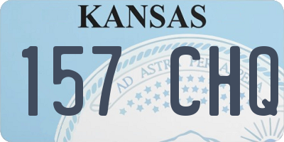 KS license plate 157CHQ