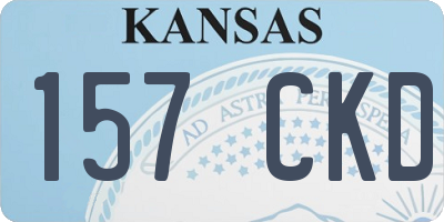 KS license plate 157CKD
