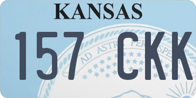KS license plate 157CKK