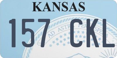KS license plate 157CKL