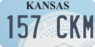 KS license plate 157CKM
