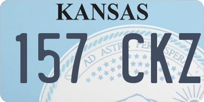 KS license plate 157CKZ