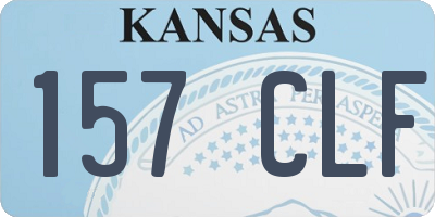 KS license plate 157CLF