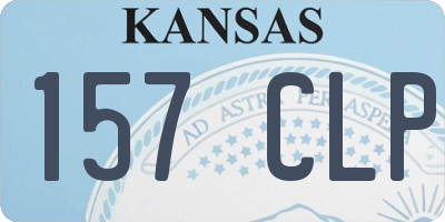 KS license plate 157CLP