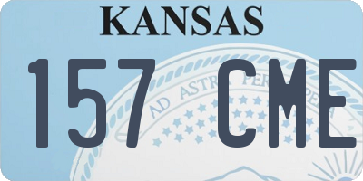 KS license plate 157CME