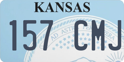 KS license plate 157CMJ